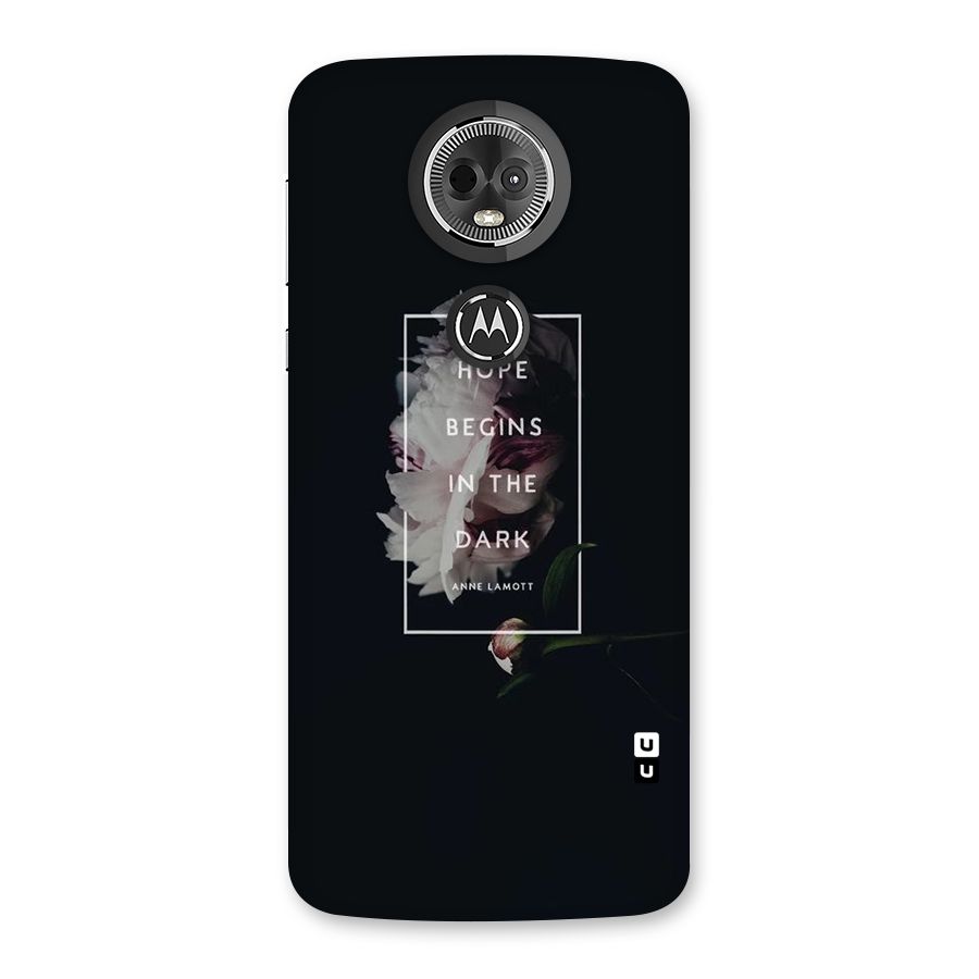 Dark Hope Back Case for Moto E5 Plus