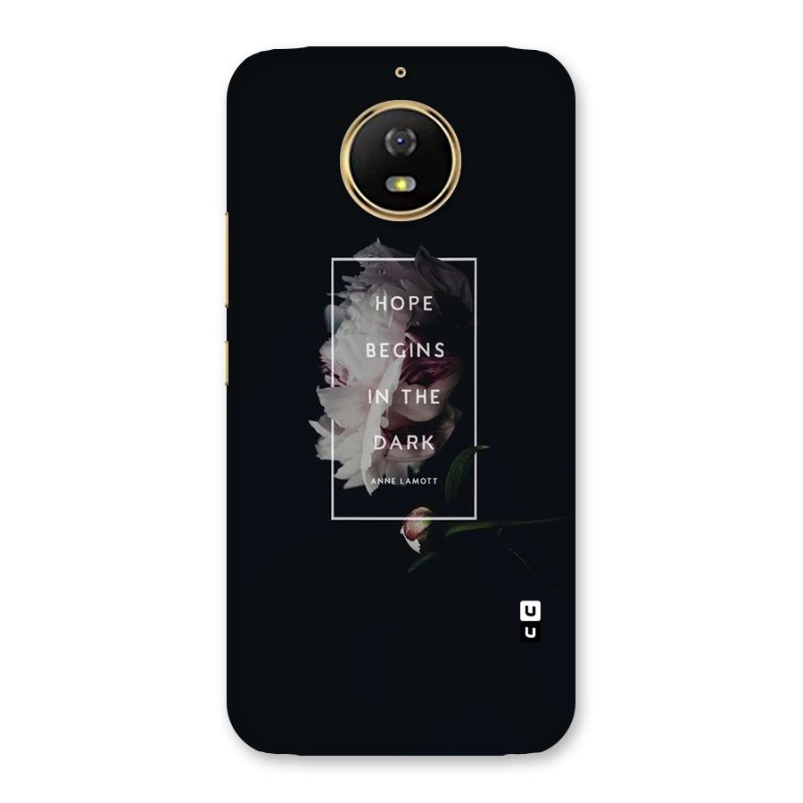 Dark Hope Back Case for Moto G5s