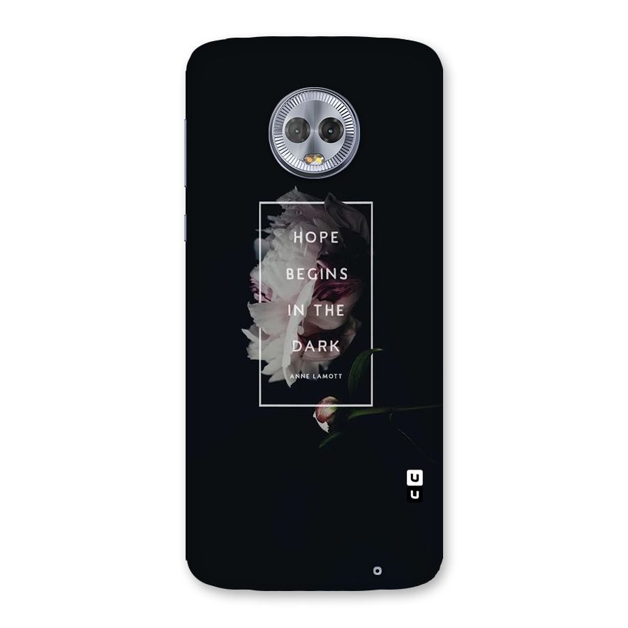 Dark Hope Back Case for Moto G6 Plus