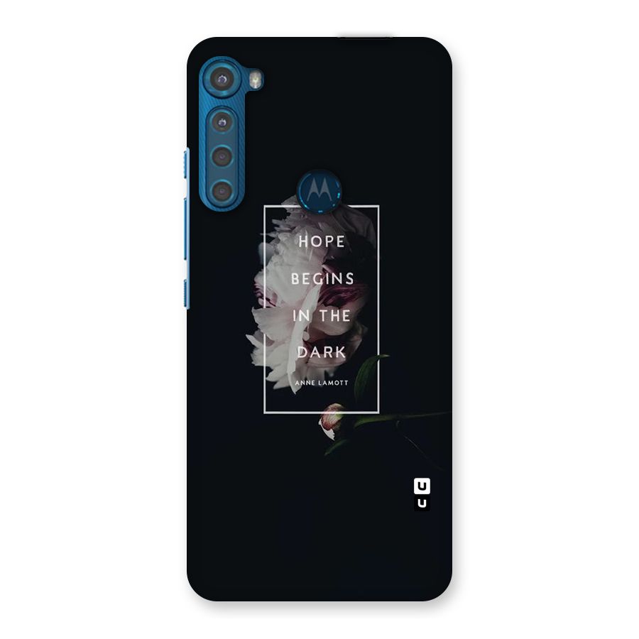 Dark Hope Back Case for Motorola One Fusion Plus