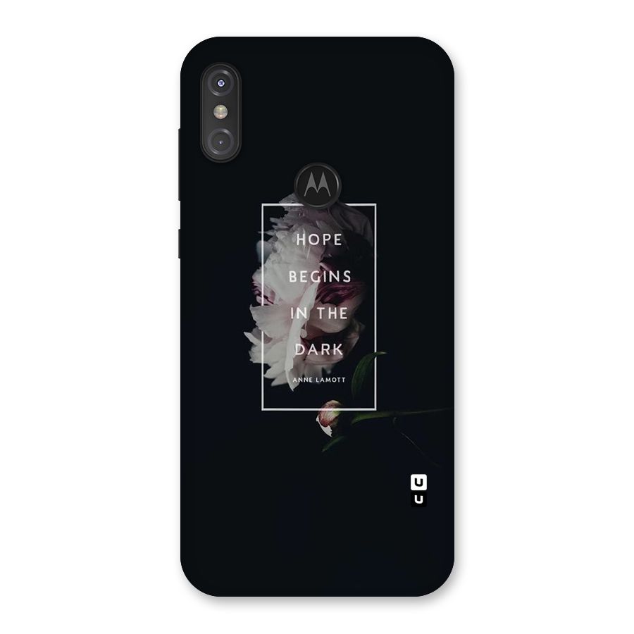 Dark Hope Back Case for Motorola One Power