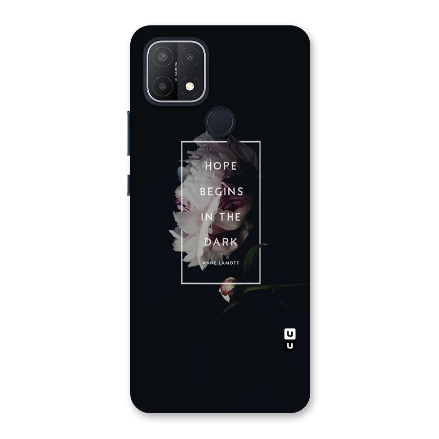 Dark Hope Back Case for Oppo A15
