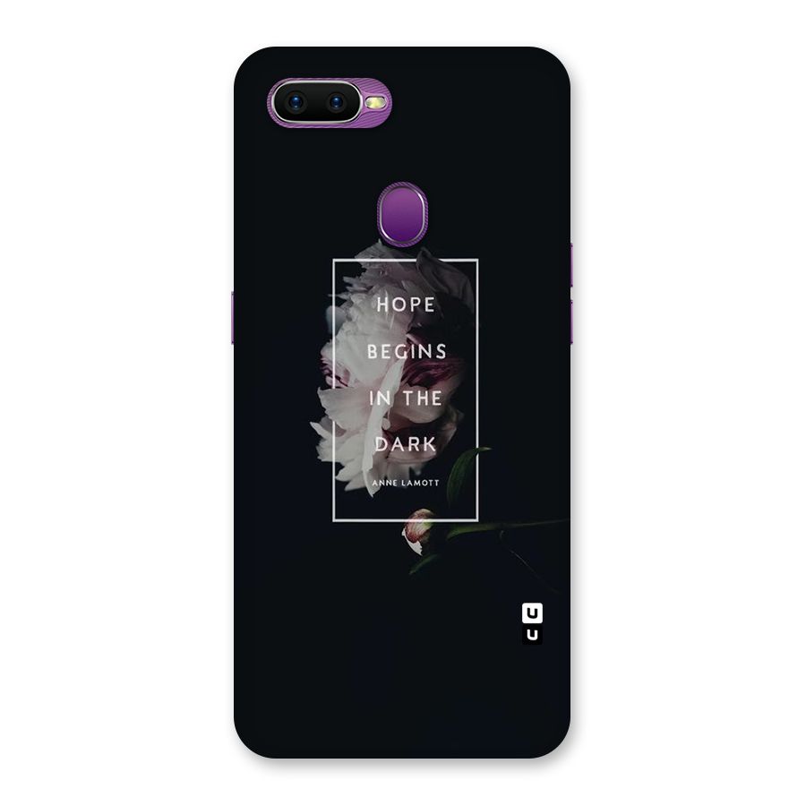 Dark Hope Back Case for Oppo F9