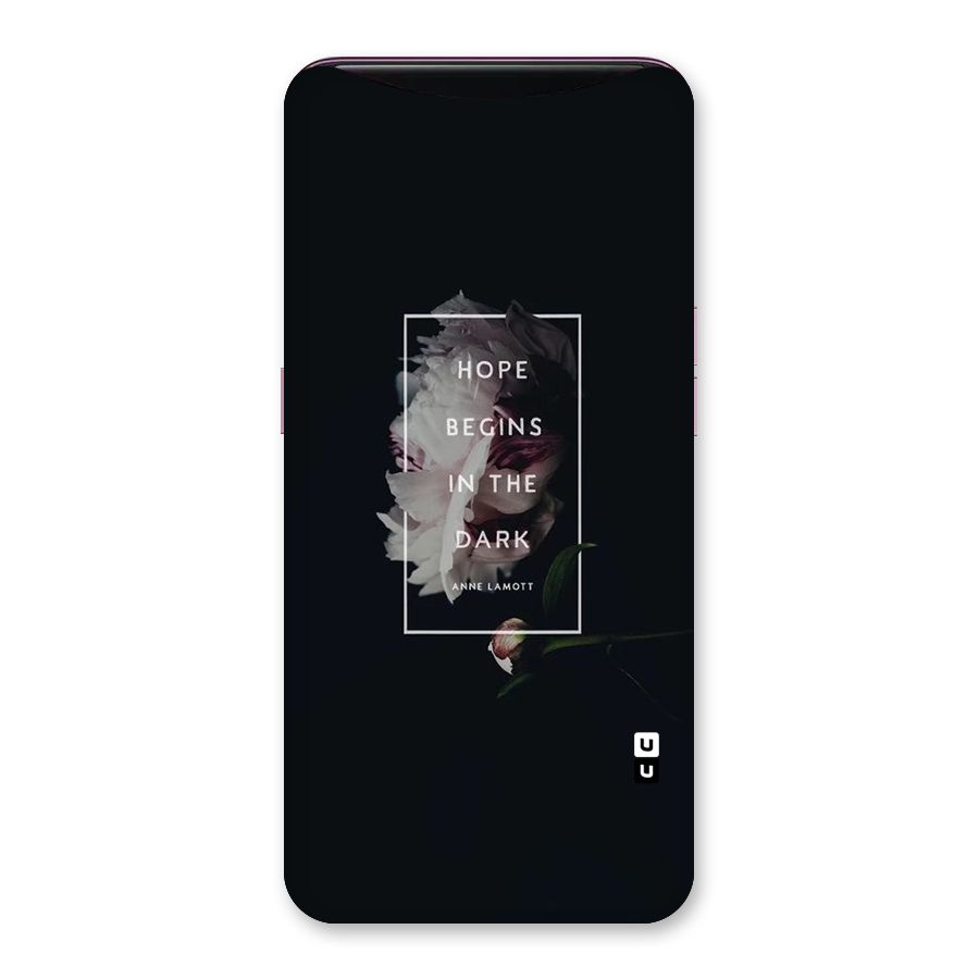 Dark Hope Back Case for Oppo Find X