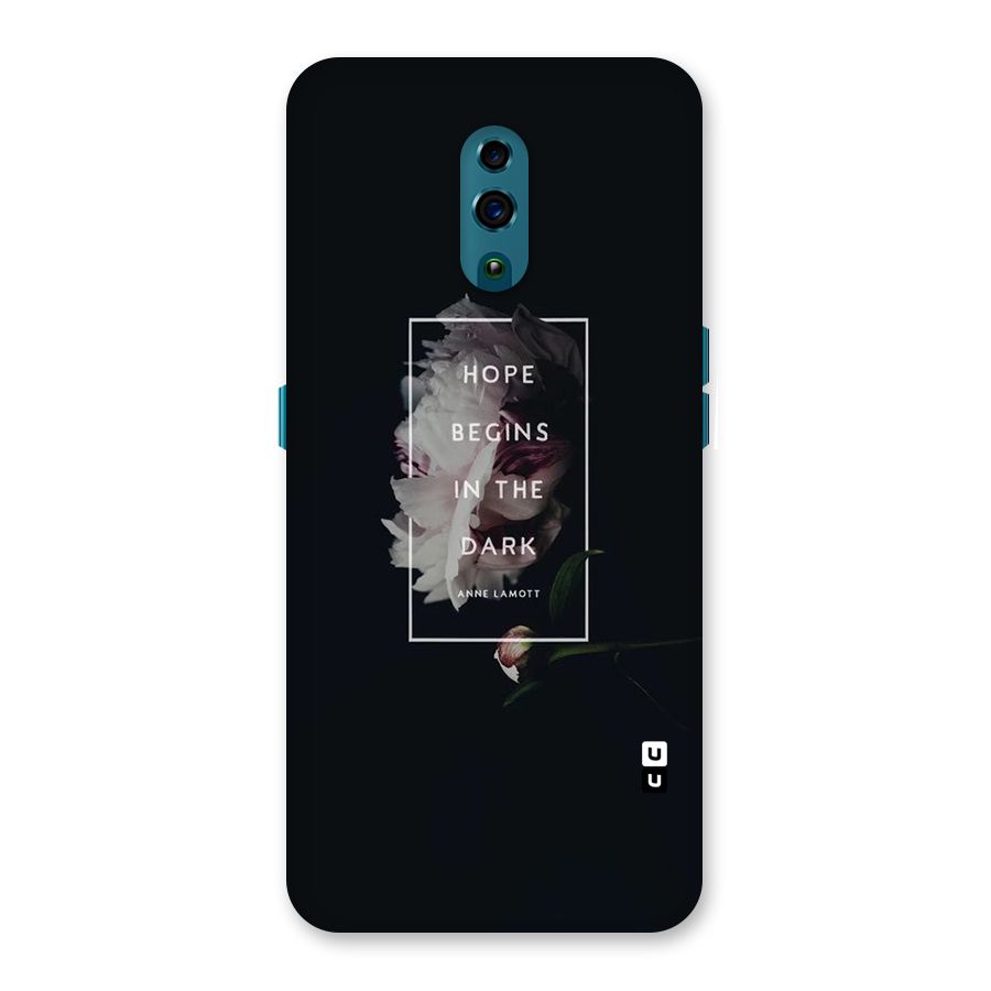 Dark Hope Back Case for Oppo Reno