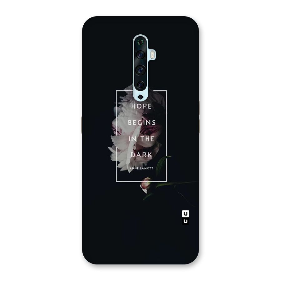 Dark Hope Back Case for Oppo Reno2 Z