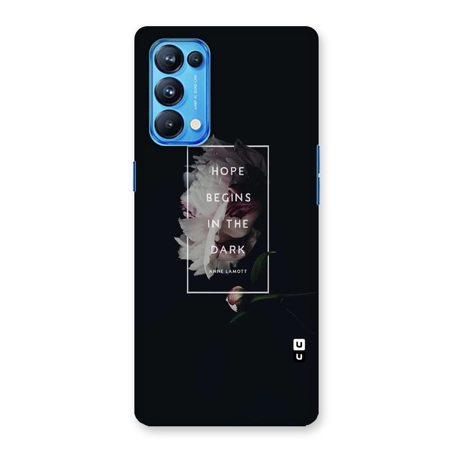 Dark Hope Back Case for Oppo Reno5 Pro 5G