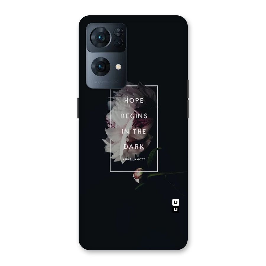 Dark Hope Back Case for Oppo Reno7 Pro 5G