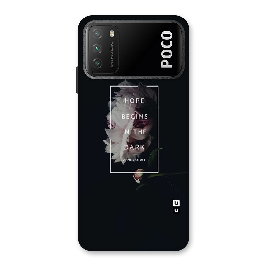 Dark Hope Back Case for Poco M3