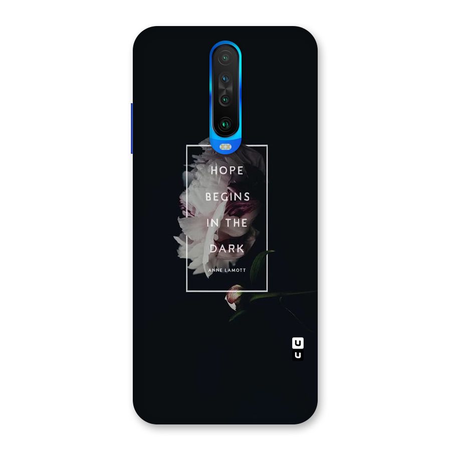 Dark Hope Back Case for Poco X2