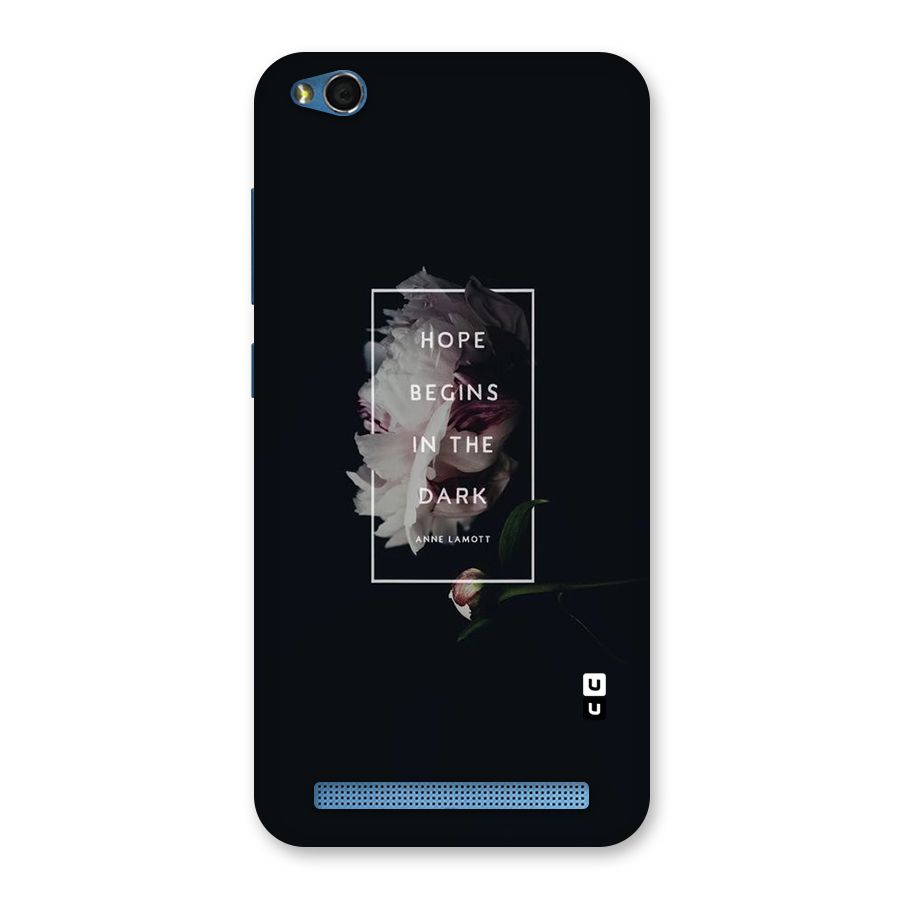 Dark Hope Back Case for Redmi 5A