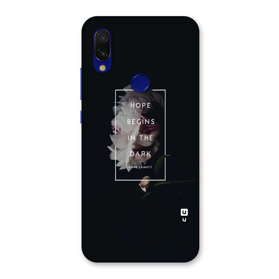 Dark Hope Back Case for Redmi 7