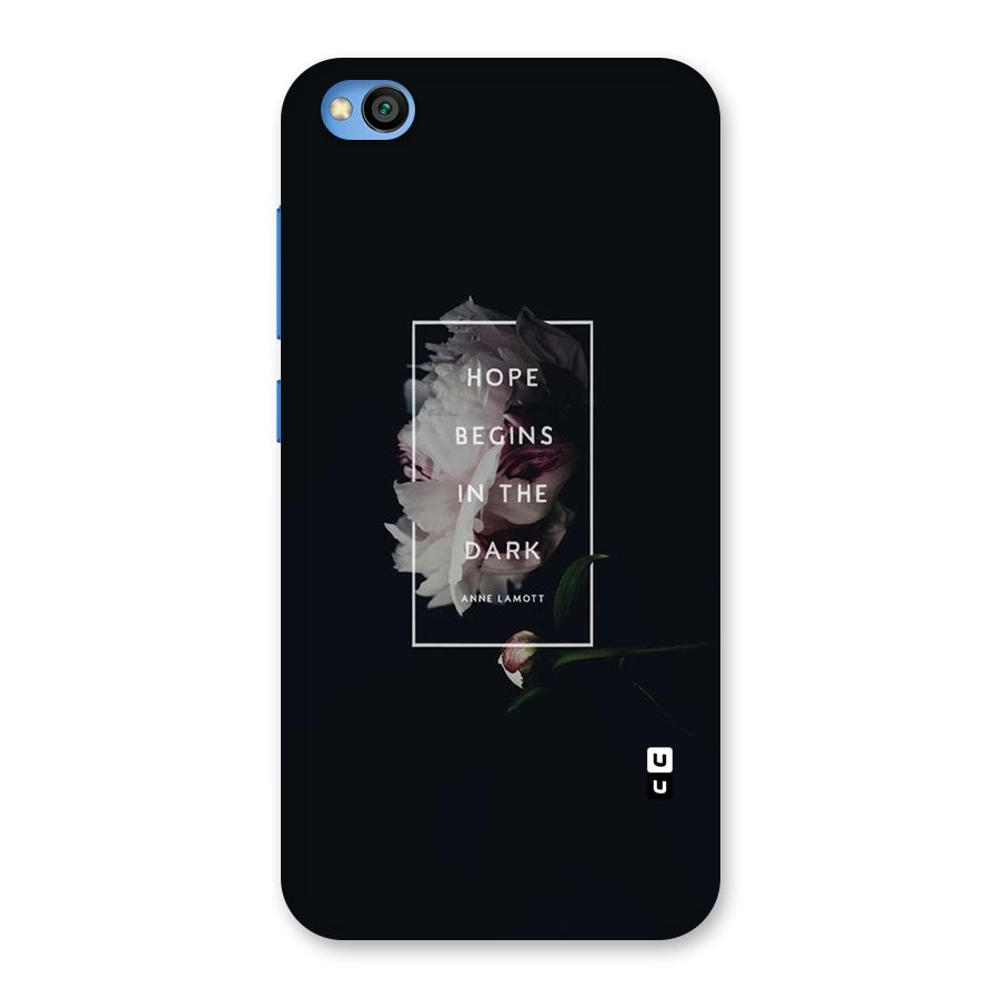 Dark Hope Back Case for Redmi Go