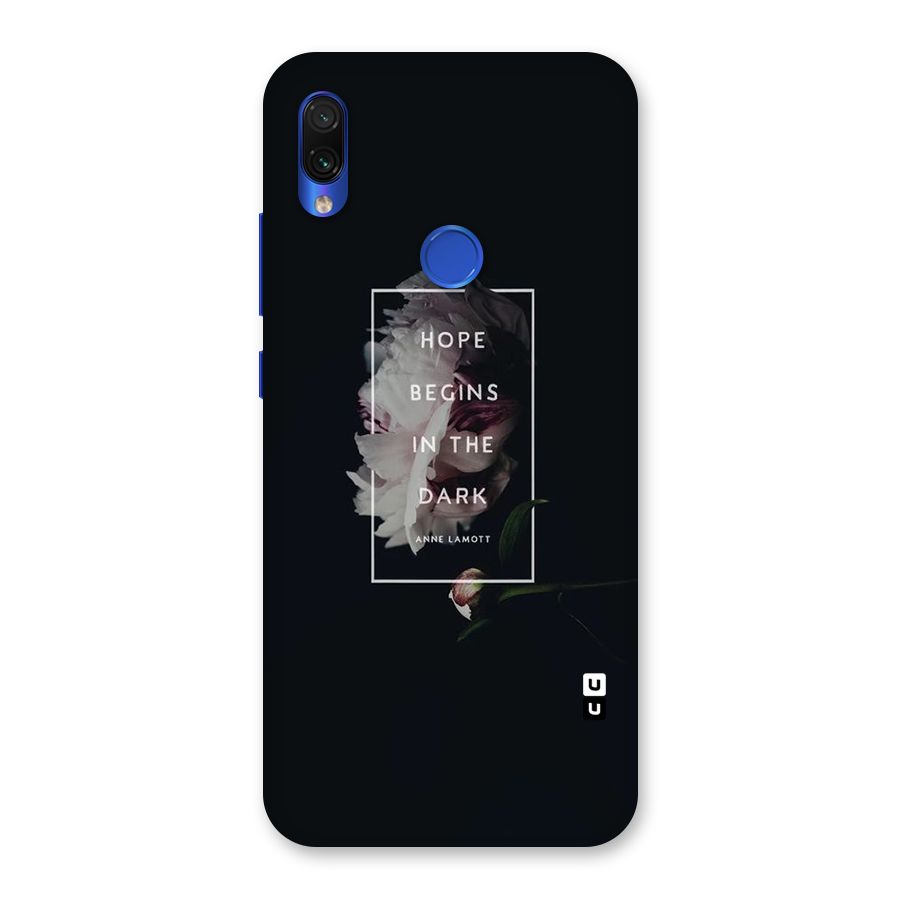 Dark Hope Back Case for Redmi Note 7S