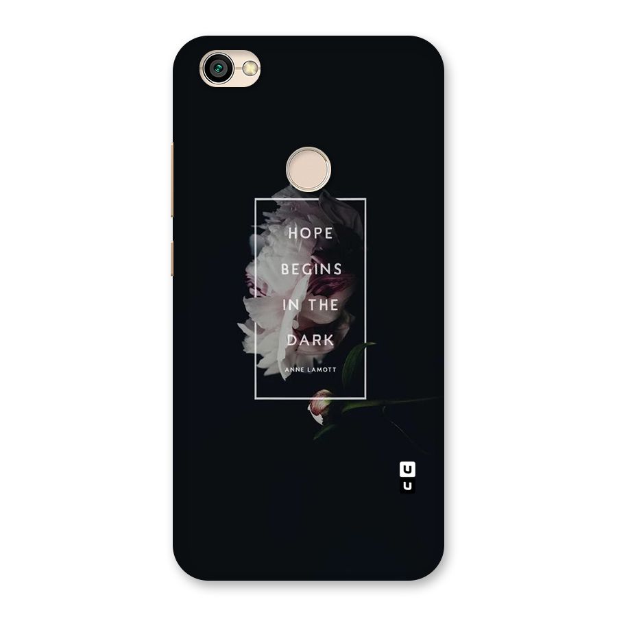 Dark Hope Back Case for Redmi Y1 2017