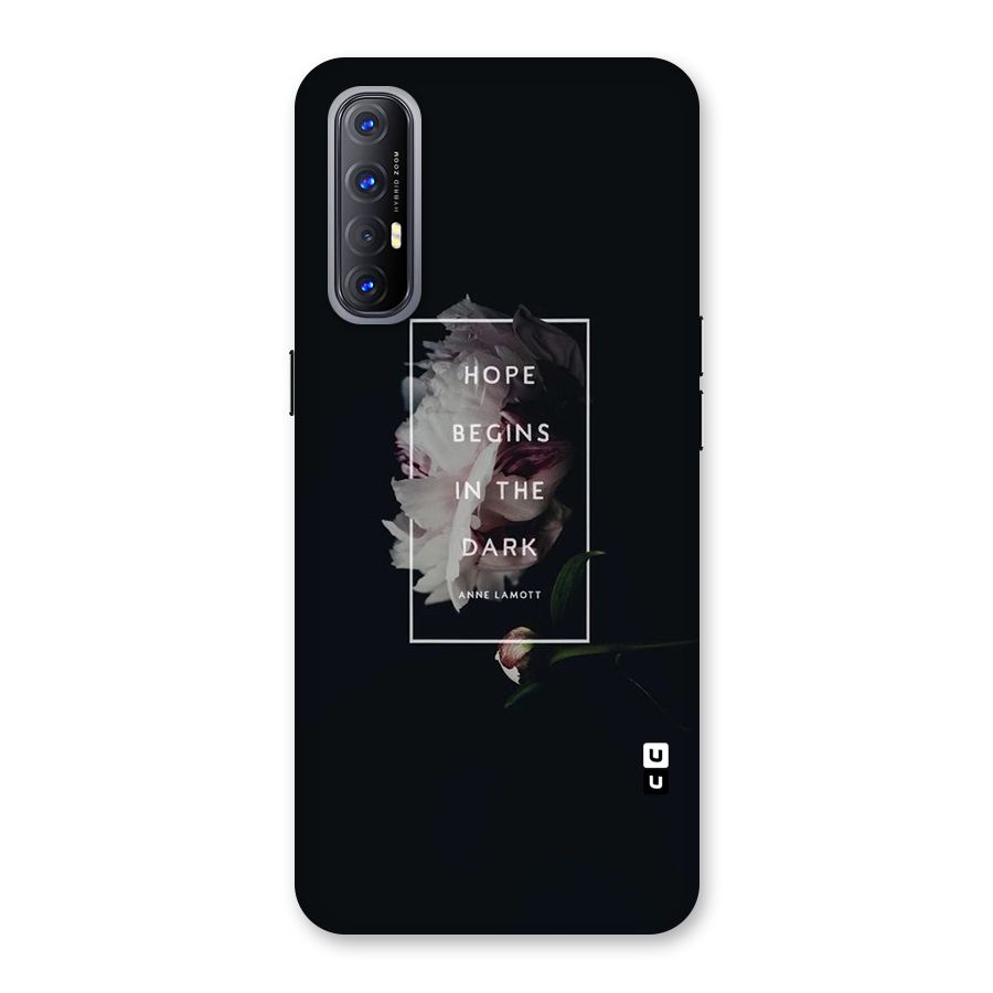 Dark Hope Back Case for Reno3 Pro
