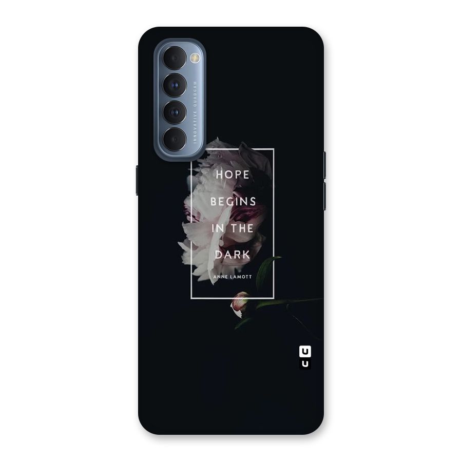 Dark Hope Back Case for Reno4 Pro