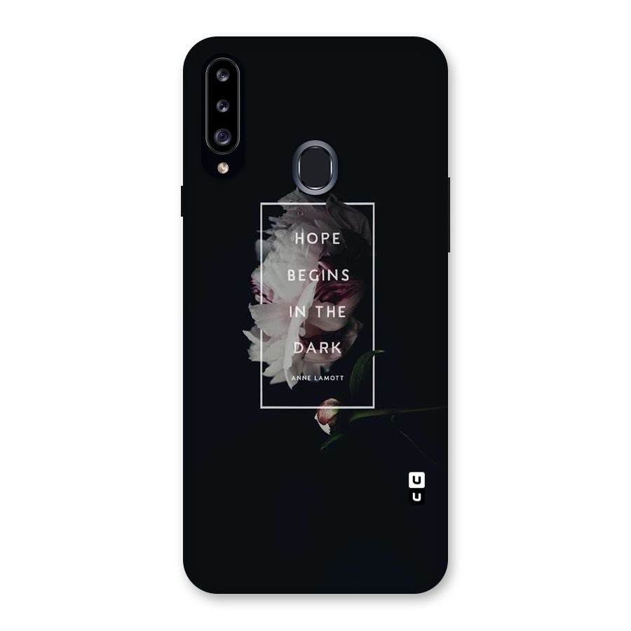 Dark Hope Back Case for Samsung Galaxy A20s