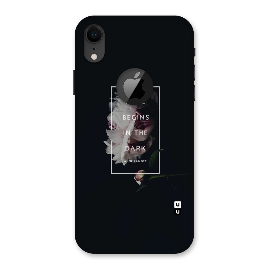 Dark Hope Back Case for iPhone XR Logo Cut