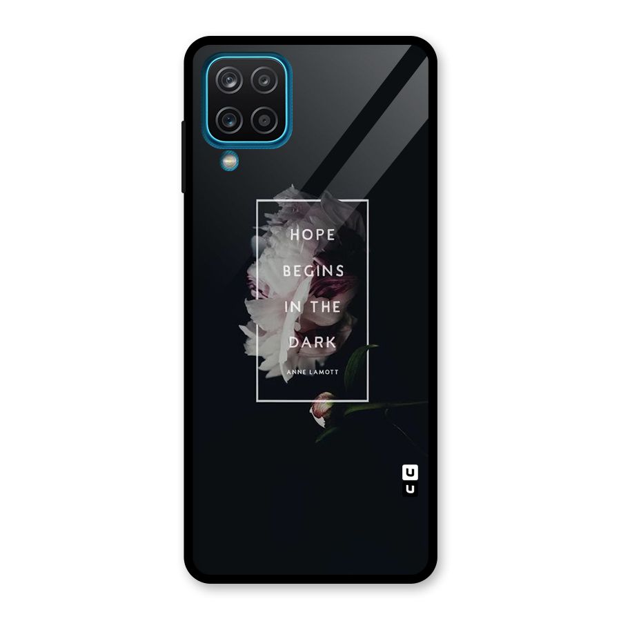 Dark Hope Glass Back Case for Galaxy A12