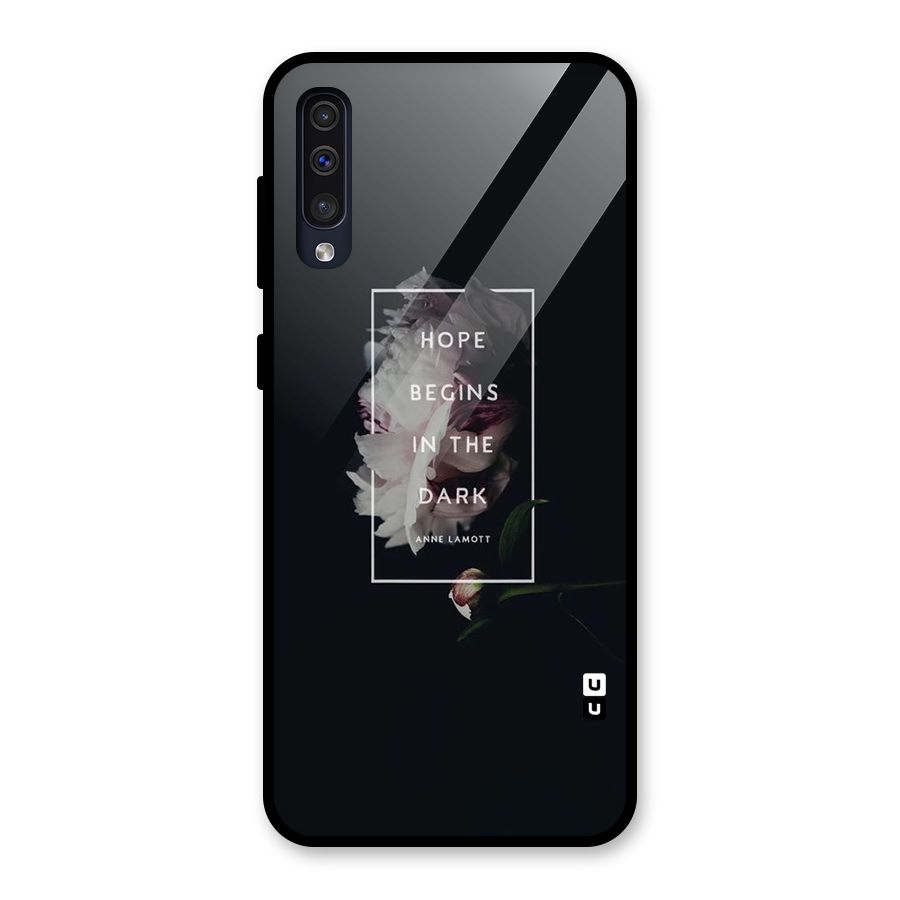 Dark Hope Glass Back Case for Galaxy A30s