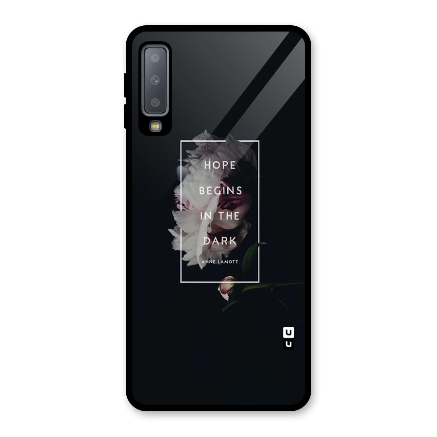 Dark Hope Glass Back Case for Galaxy A7 (2018)