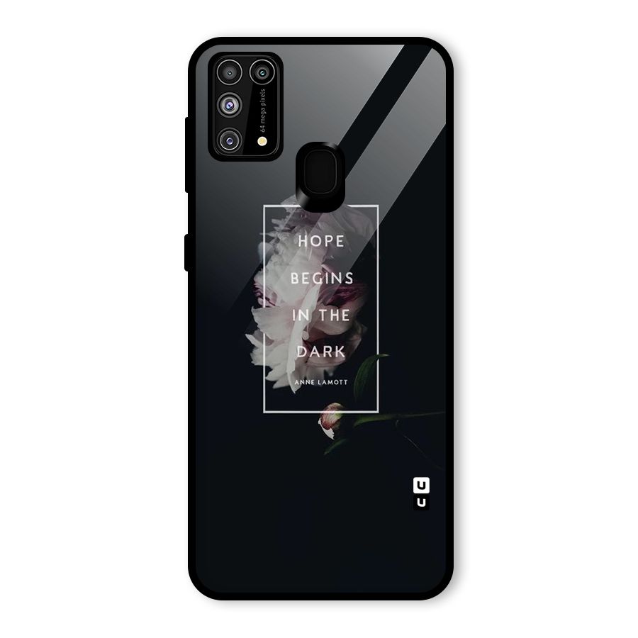 Dark Hope Glass Back Case for Galaxy F41