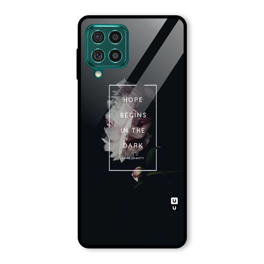 Dark Hope Glass Back Case for Galaxy F62