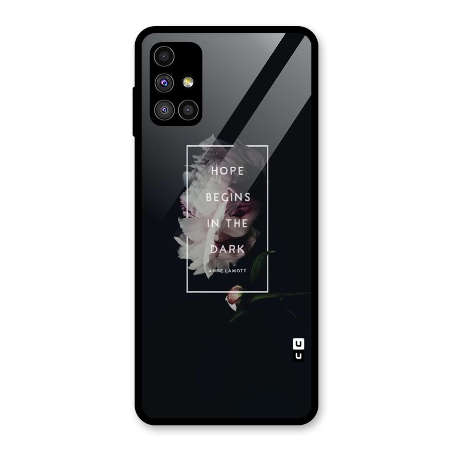 Dark Hope Glass Back Case for Galaxy M51