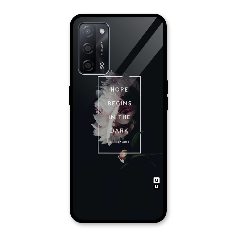 Dark Hope Glass Back Case for Oppo A53s 5G