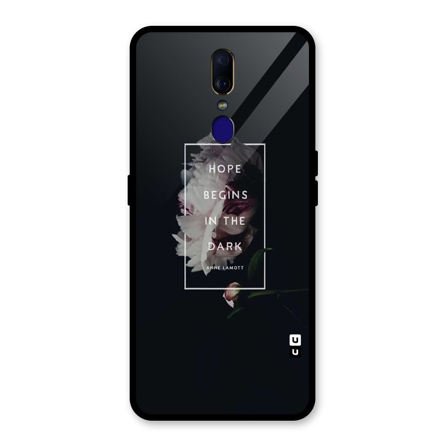 Dark Hope Glass Back Case for Oppo F11