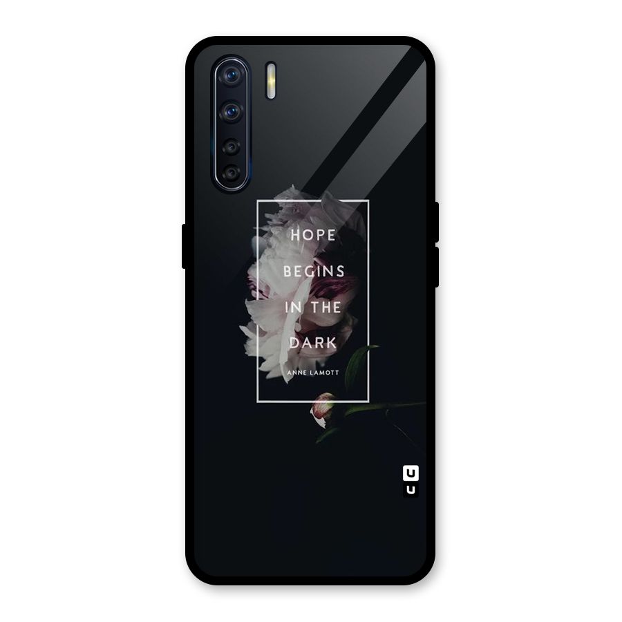 Dark Hope Glass Back Case for Oppo F15