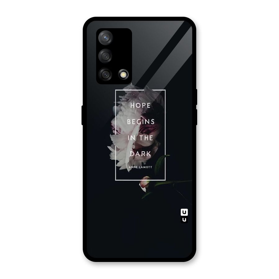 Dark Hope Glass Back Case for Oppo F19