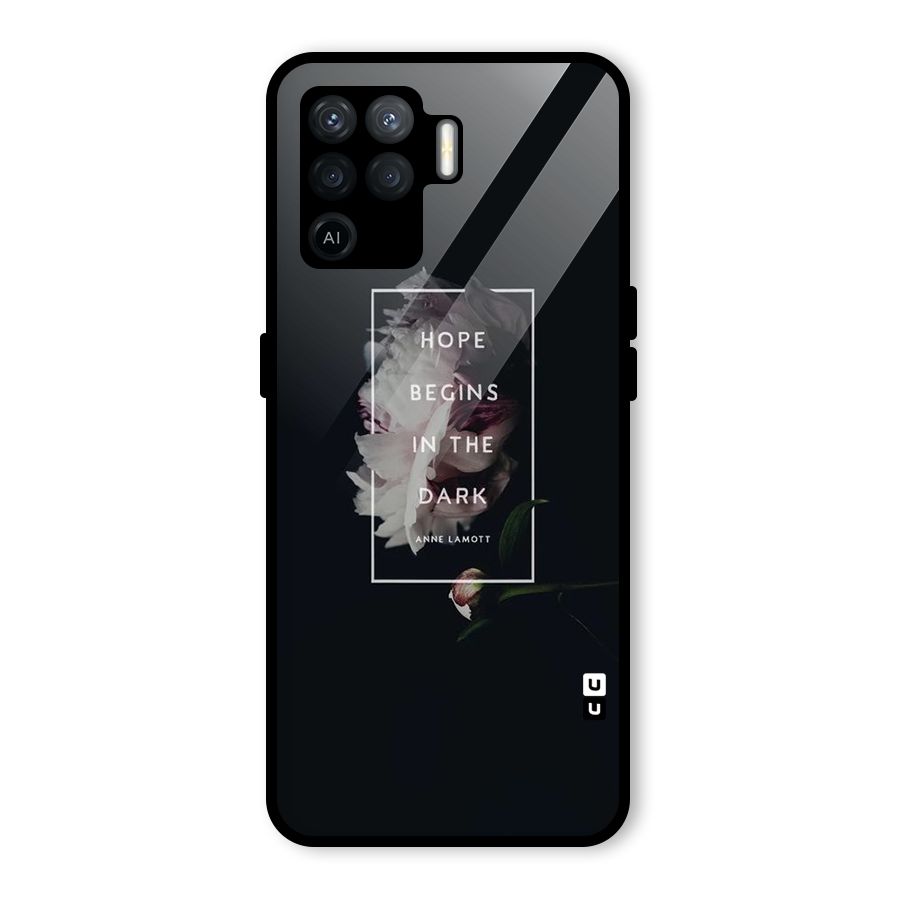 Dark Hope Glass Back Case for Oppo F19 Pro