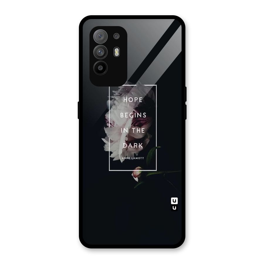Dark Hope Glass Back Case for Oppo F19 Pro Plus 5G