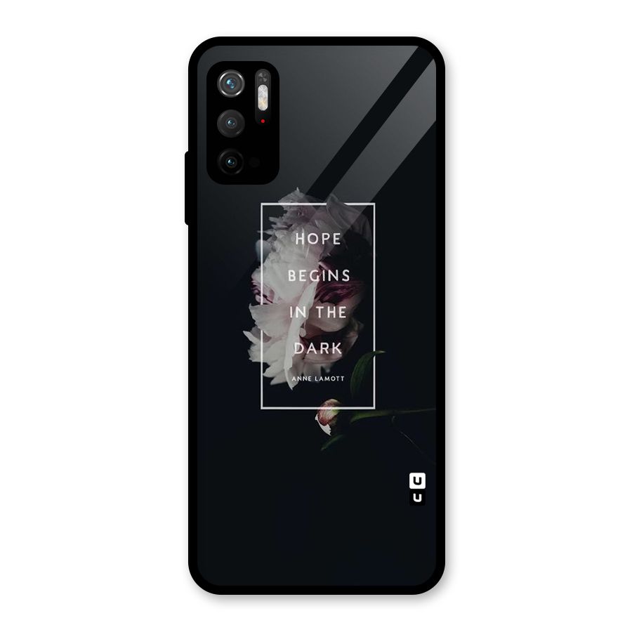 Dark Hope Glass Back Case for Poco M3 Pro 5G