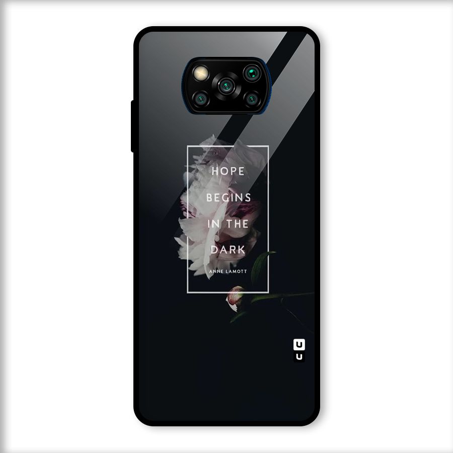 Dark Hope Glass Back Case for Poco X3