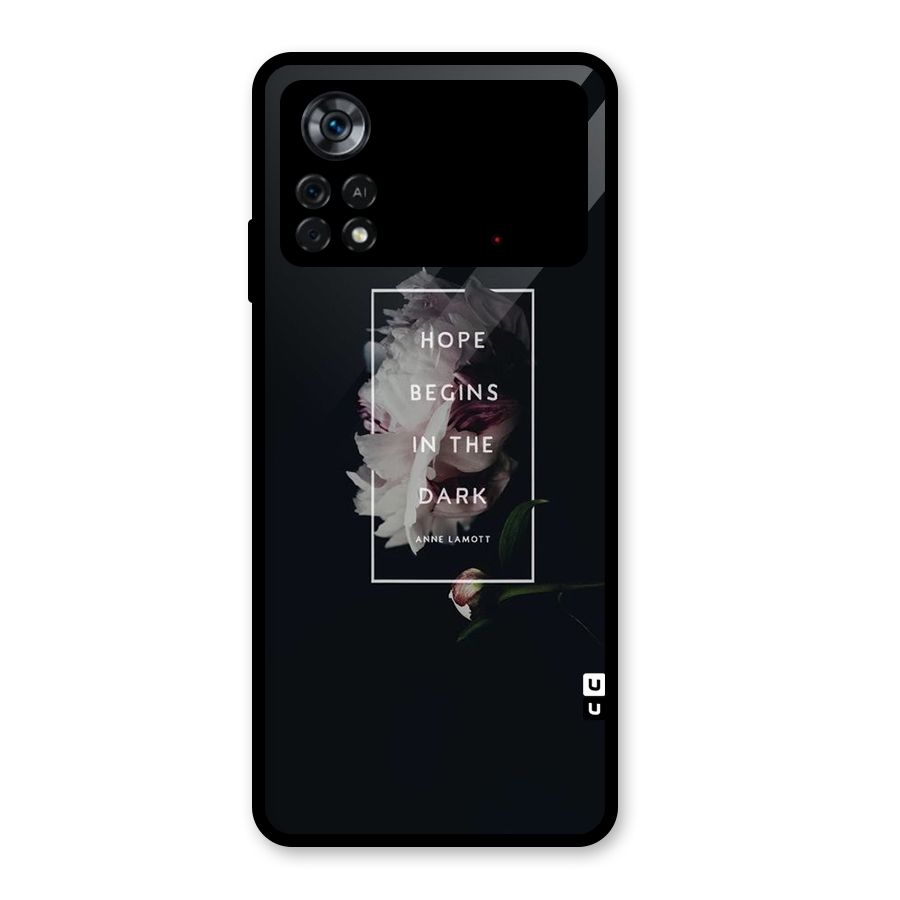 Dark Hope Glass Back Case for Poco X4 Pro 5G