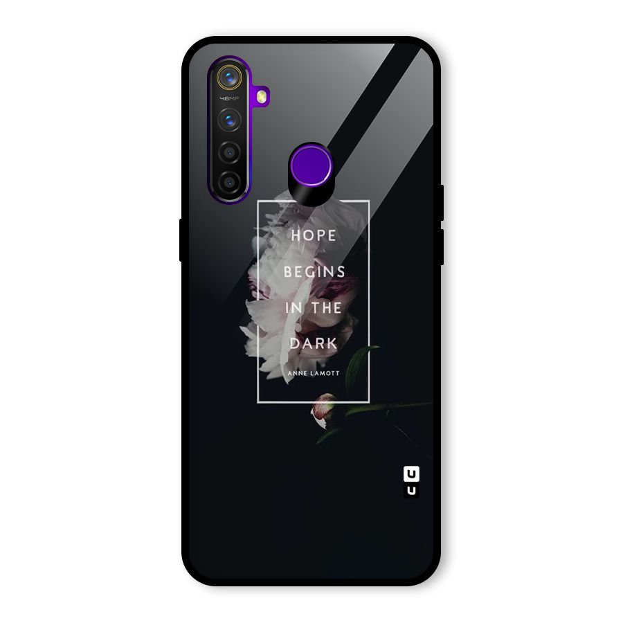 Dark Hope Glass Back Case for Realme 5 Pro
