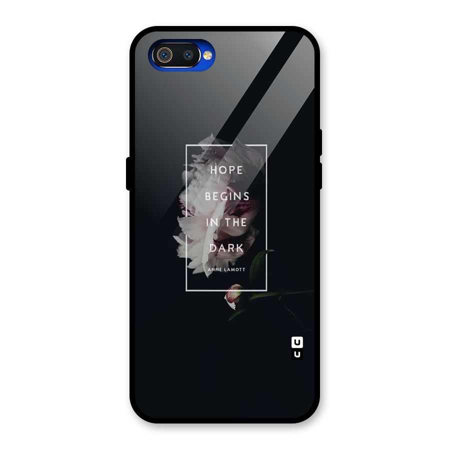 Dark Hope Glass Back Case for Realme C2
