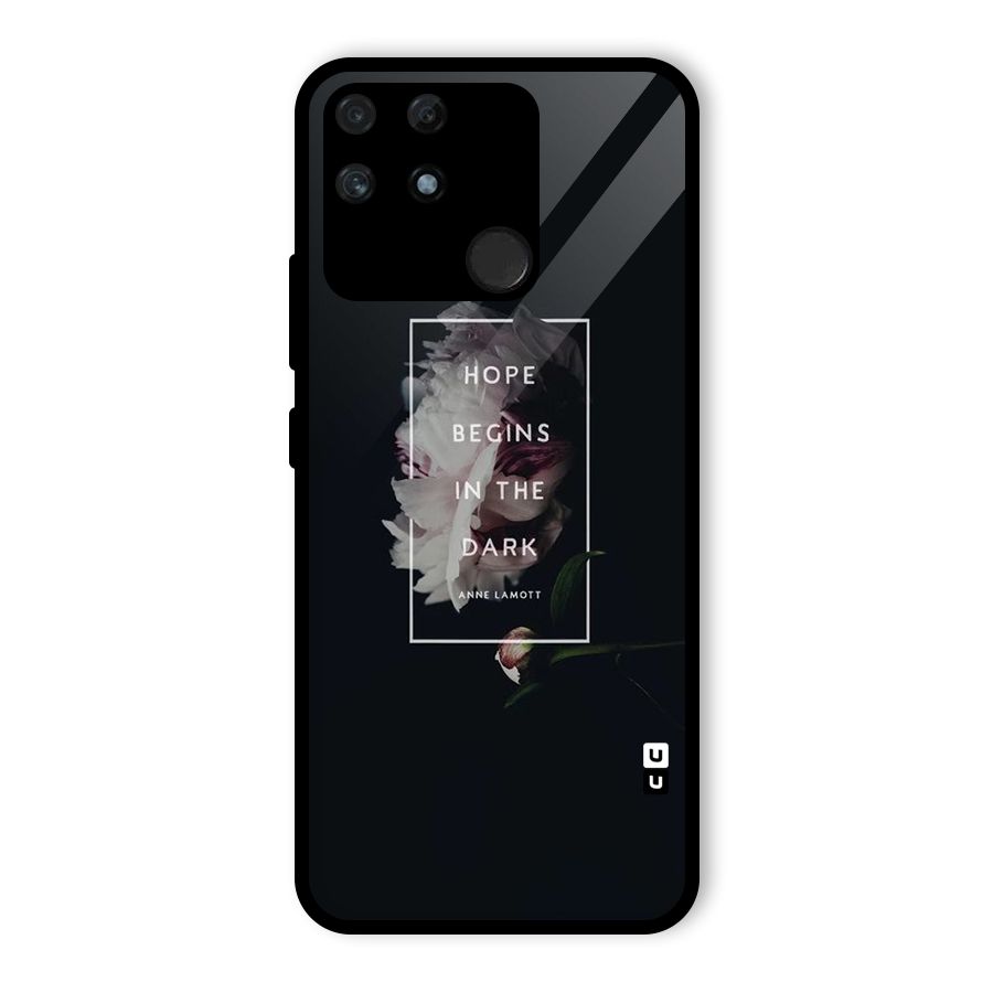 Dark Hope Glass Back Case for Realme Narzo 50A