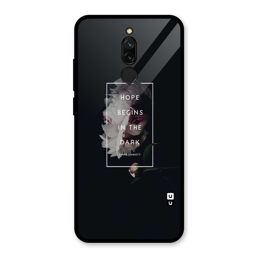 Dark Hope Glass Back Case for Redmi 8
