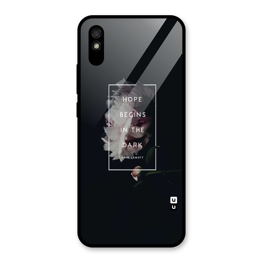 Dark Hope Glass Back Case for Redmi 9A