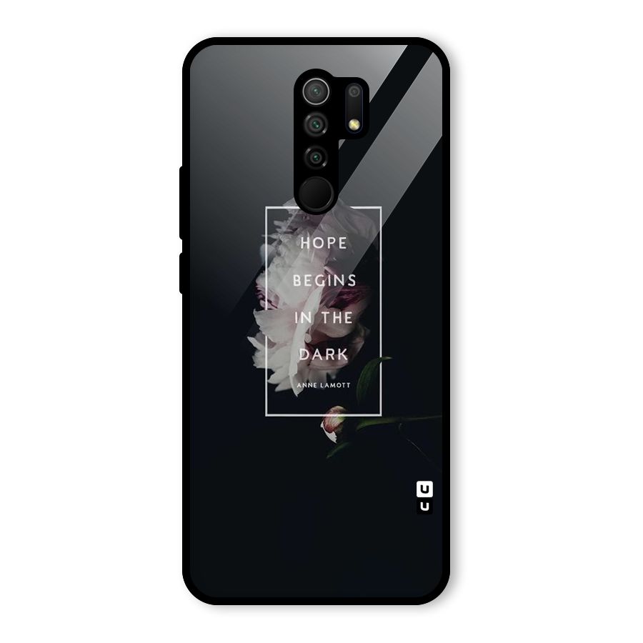 Dark Hope Glass Back Case for Redmi 9 Prime