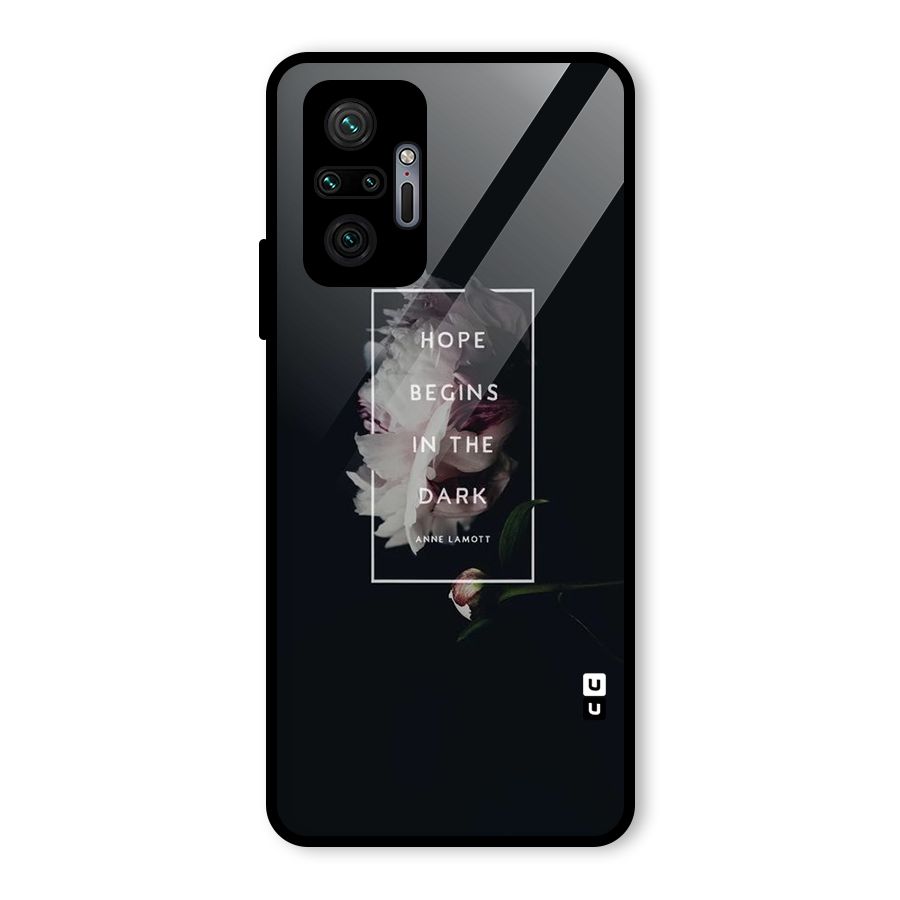 Dark Hope Glass Back Case for Redmi Note 10 Pro