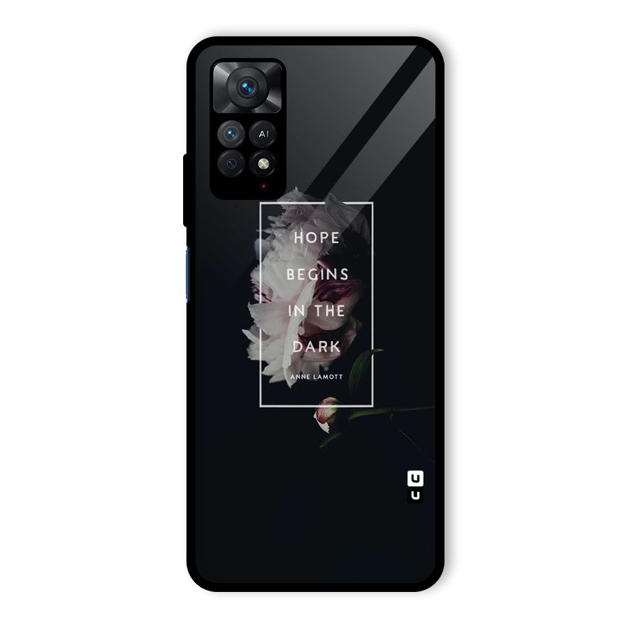 Dark Hope Glass Back Case for Redmi Note 11 Pro