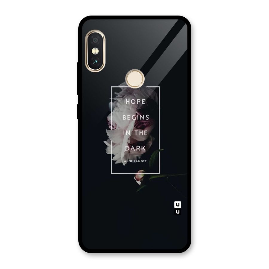 Dark Hope Glass Back Case for Redmi Note 5 Pro