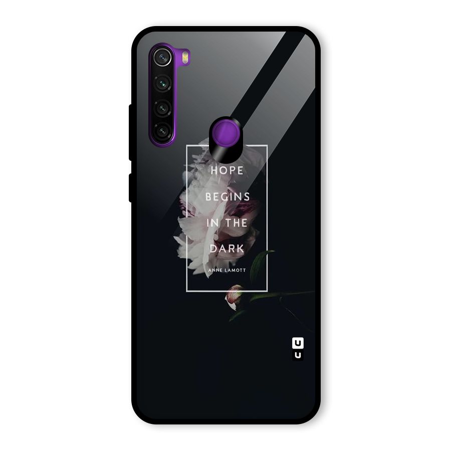 Dark Hope Glass Back Case for Redmi Note 8
