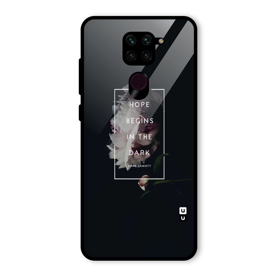 Dark Hope Glass Back Case for Redmi Note 9