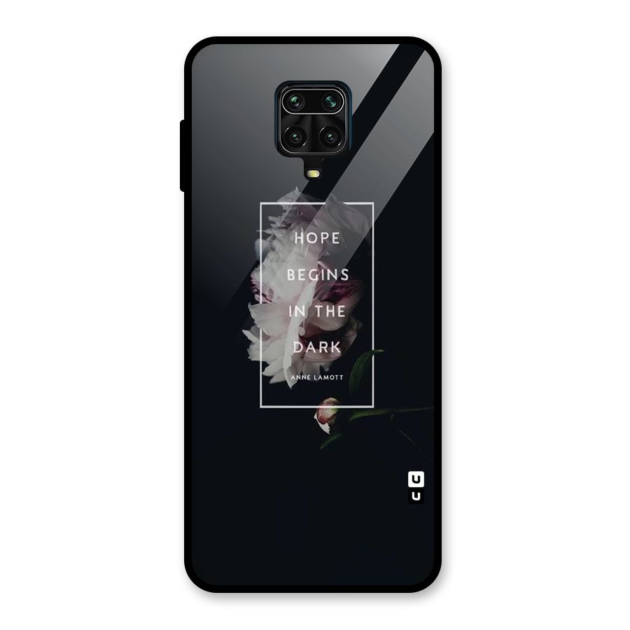 Dark Hope Glass Back Case for Redmi Note 9 Pro